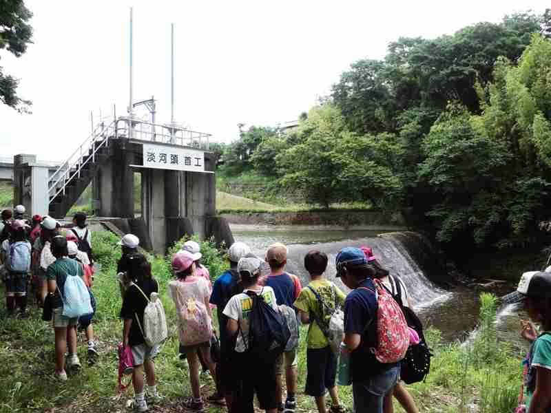 高丘西小学校　疏水見学