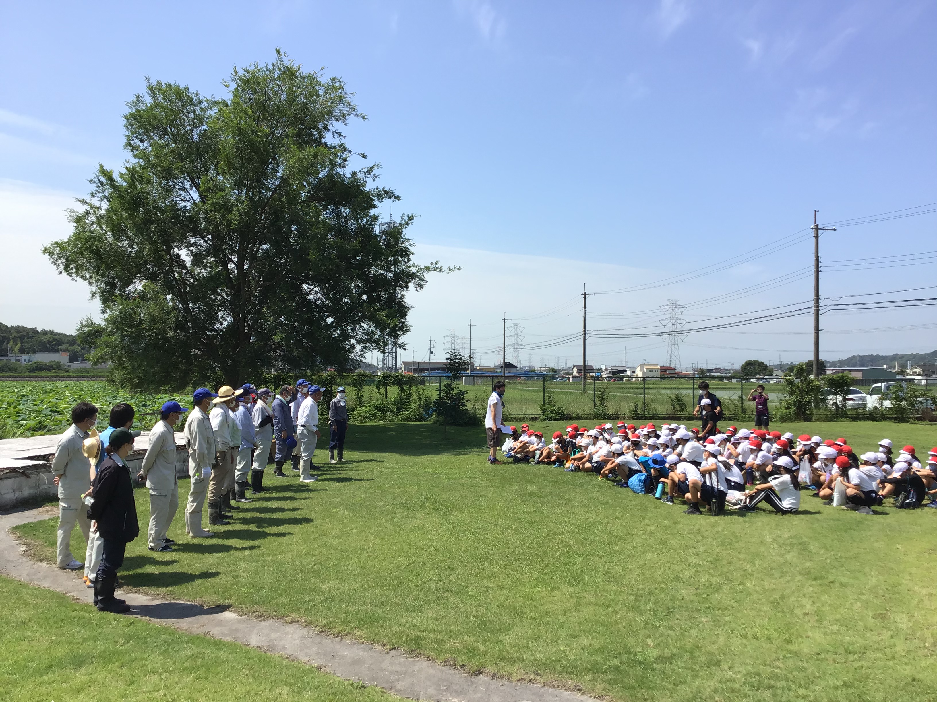 ❝太陽が最も空高くなる日の田植え❞　阿弥陀小学校(５年生)田植え体験学習