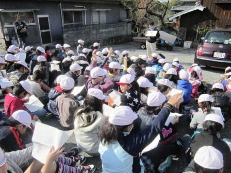 清水小学校　疏水見学