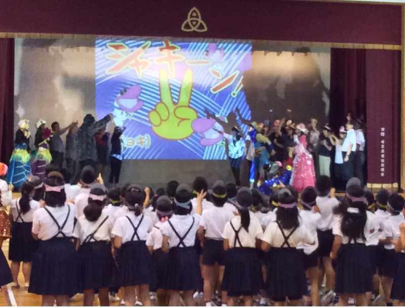 母里小学校　環境学習（コタロー劇団公演）