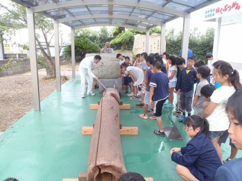 加古小学校　淡山疏水現地見学会
