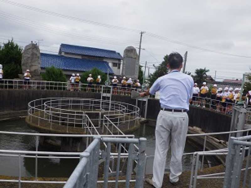 天満小学校　淡山疏水現地見学