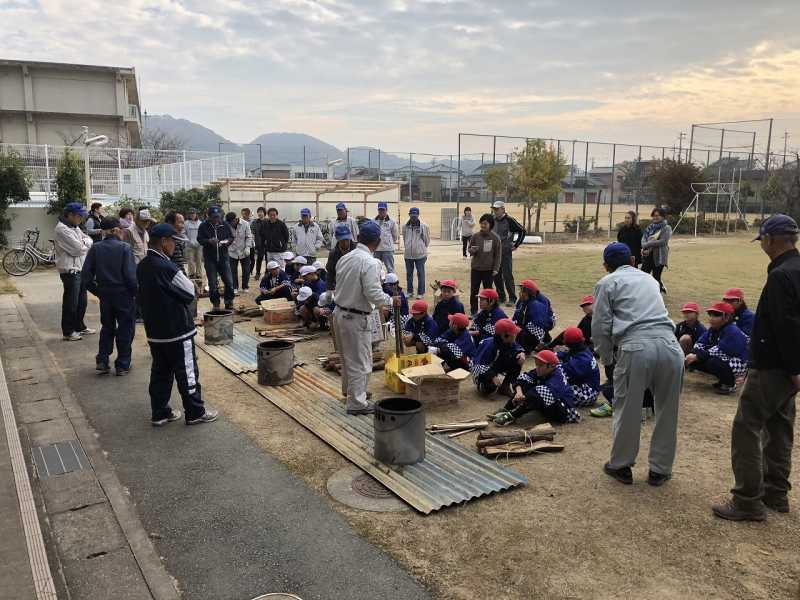 北浜小学校　ため池学習