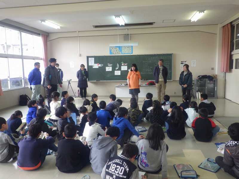 高丘東小学校ため池学習