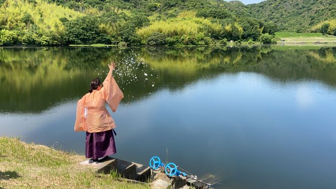 原大池樋抜きの儀（５月３０日）