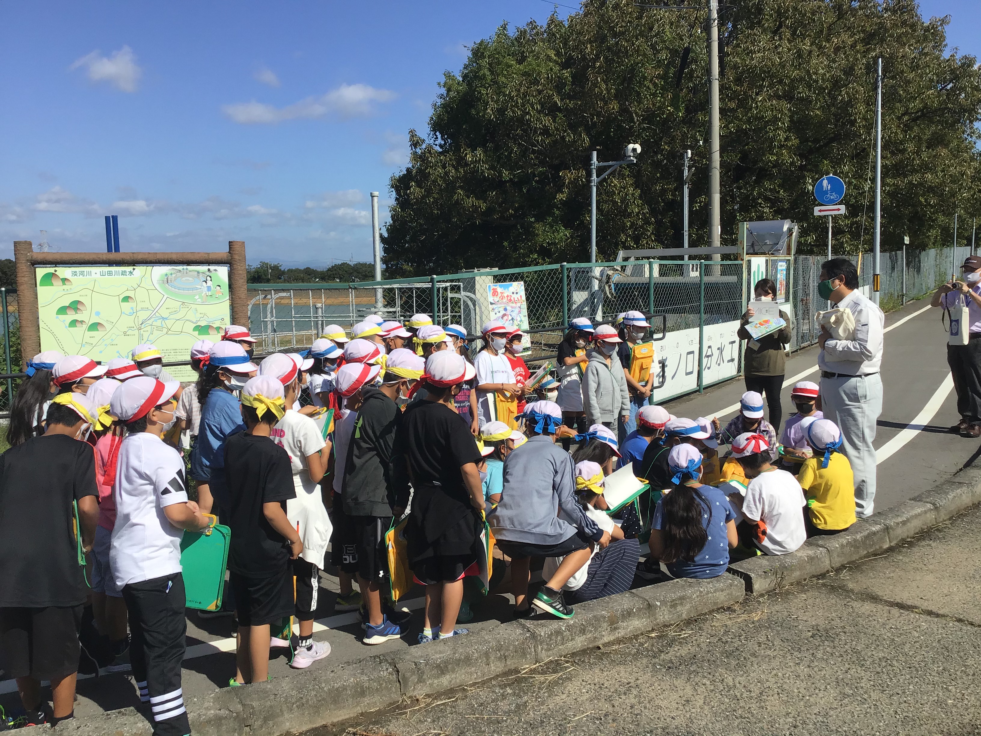 令和２年10月１日(木)　淡山疏水現地見学会【清水小学校】